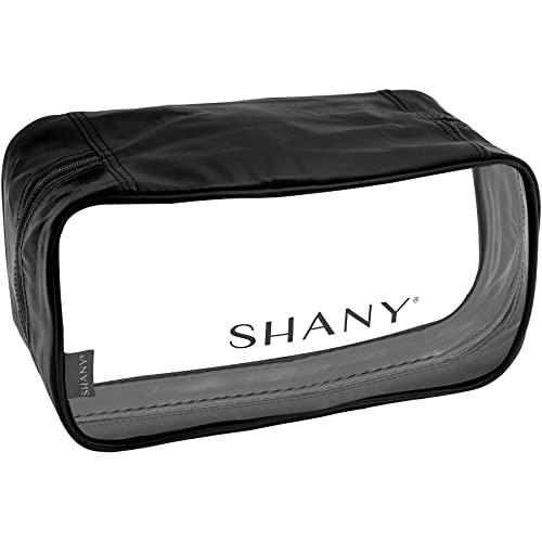 SHANY Temizle PVC Kozmetik Orta Organizatör Kılıfı-Şeffaf Makyaj makyaj çantası-Makyaj saklama çantası Seyahat için-SİYAH