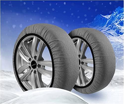 Premium Araba Lastiği Kar Çorapları Kış İçin ExtraPro Serisi Tekstil kar zinciri Hyundai SantaCruz İçin (XX-Large)