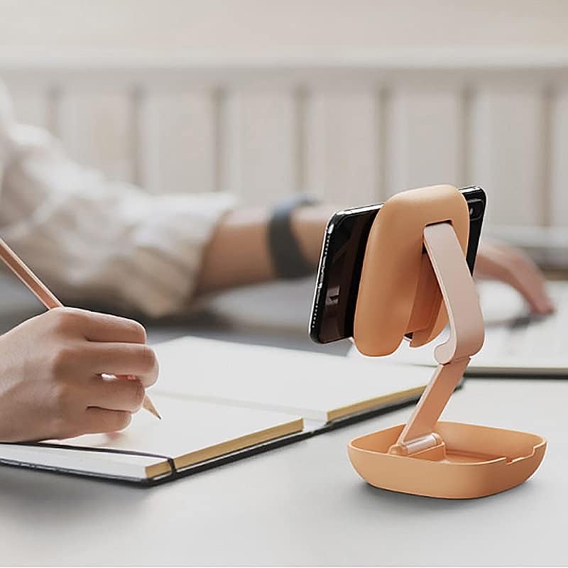 N / A Katlanabilir Cep Telefonu Standı Masaüstü Standı Mini Ayarlanabilir Sevimli Tutucu (Renk: A, Boyut : Bir Boyut)