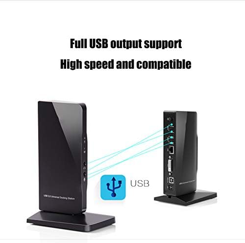XUNMAIFHB Taşınabilir Yerleştirme İstasyonu, USB3. 0 Yerleştirme İstasyonu Dizüstü yüksek Hızlı İletim Çok Fonksiyonlu