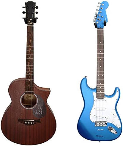 Gitar Duvar Montajı 4'lü Paket, Moodve Metal Gitar Askısı, Gitar Şeklindeki Gitar Duvar Askısı, Bas Elektro Akustik