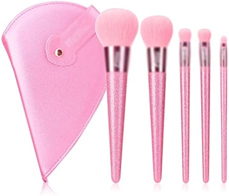 DNATS pudra fırçası makyaj çantası Taşınabilir Fırça Seti 5 makyaj fırçası (Renk: A, Boyut: Resimde gösterildiği Gibi)