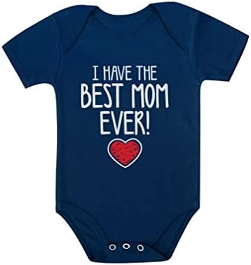 En iyi Anne Hiç Bebek Bodysuit Yeni Anne Hediyeler 1st Anneler Günü Erkek Bebek Kız Kıyafeti