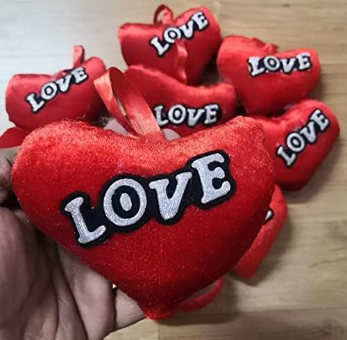 Organik Otlar Mini Yumuşak Sevimli Kırmızı Kalp 10 Adet Aşk Olanlar için Sevgililer Günü Doğum Günü Zanaat Hediyeler