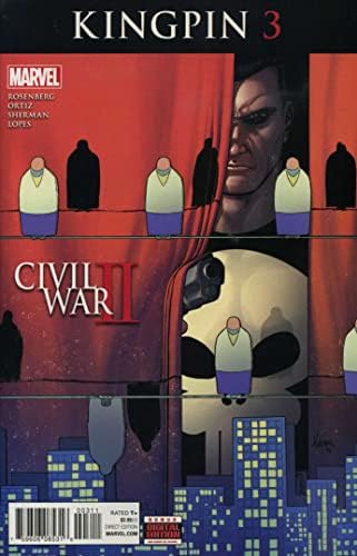 İç savaş II: Kingpin 3 VF / NM ; Marvel çizgi roman / Punisher