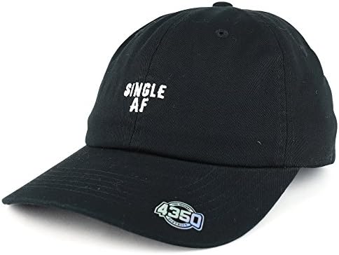 Trendy Giyim Mağazası Tek AF İki Satır İşlemeli Yapılandırılmamış Ayarlanabilir Baba Şapkası