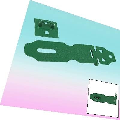 X-DREE Ağır Güvenlik Asma Kilit mandallı kapı Çile ve Zımba Yeşil (Chiusura con lucchetto di sicurezza pesante Çile