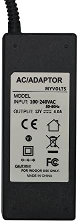 MyVolts 12V Güç Kaynağı Adaptörü ile Uyumlu/Philips SoundAvia AD7000W için Yedek / 37 Hoparlör - ABD Plug