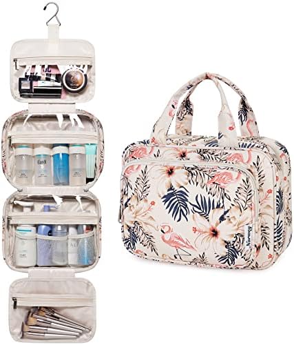 Narwey Asılı makyaj çantası Kadınlar için Seyahat makyaj çantası düzenleyici Tuvalet Çantası Seyahat Boyutu Essentials