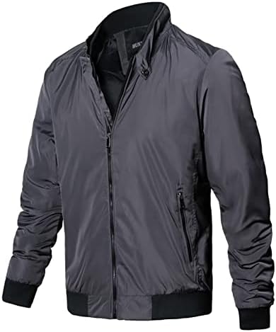 LuvlC Ceket Erkekler İçin, Artı Boyutu Klasik Fit Katı Spor Ceketler Ceket, rahat Hafif Yumuşak Dış giyim Güz Kış