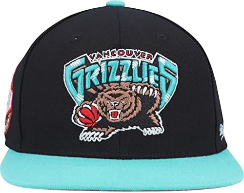 Mitchell & Ness Vancouver Grizzlies Memphis Sahili 2 Sahili Gömme Beden 7 1/2 Şapka Kap-Siyah