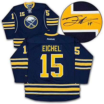 Jack Eichel Buffalo Sabres İmzalı Çaylak Reebok Forması-İmzalı NHL Formaları