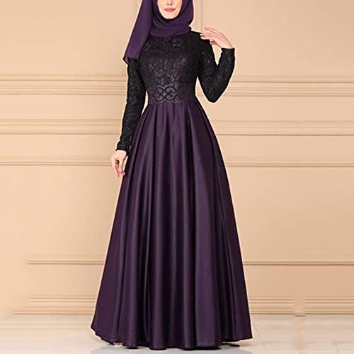 LzeAL Siyah Abayas Kadınlar İçin Müslüman Şifon Namaz Elbise Müslüman Kıyafetleri Erkekler İçin Cami Uzun Kollu Akıcı