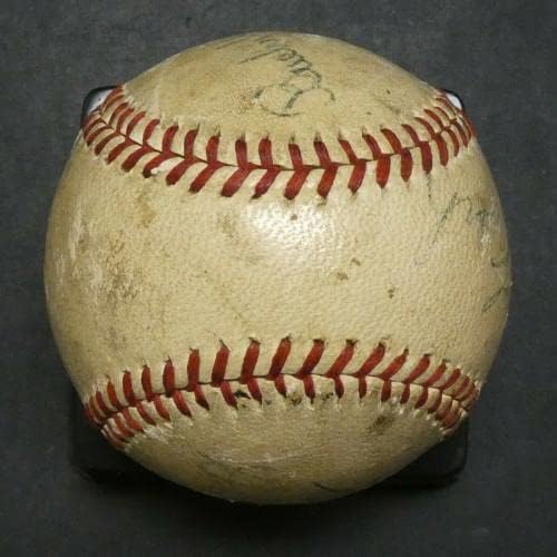 1944 Mel Ott Frank Frisch Bucky Walters Hollandalı Leonard İmzalı Beyzbol Tam JSA İmzalı Beyzbol Topları