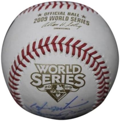 2009 New York Yankees Takımı İmzaladı Dünya Serisi Beyzbol 9 Sigs Steiner 33939-İmzalı Beyzbol Topları