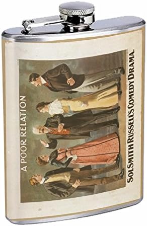 Mükemmellik Tarzı Paslanmaz Çelik Şişe 8 oz Vintage Poster D-120 Kötü Ilişki russell'ın Komedi Drama