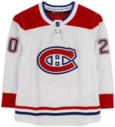 Çerçeveli Juraj Slafkovsky Montreal Canadiens İmzalı Beyaz Adidas Otantik Forma, 20221 Seçim Yazılı - İmzalı NHL