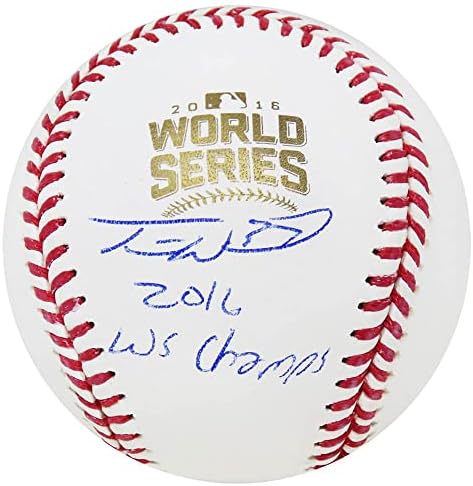 Travis Wood İmzalı Rawlings Resmi Dünya Serisi Beyzbol w / WS Şampiyonları - İmzalı Beyzbol Topları