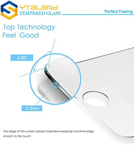 Ytaland [2 Paket] Lenovo vibe B Ekran Koruyucu İçin 4.5 İnç, temperli Cam Anti-parmak izi İnce 9H Ekran Sertliği Ekran