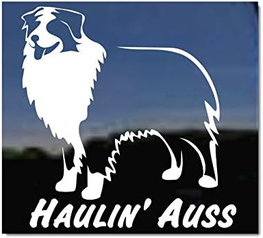 Haulin ' Auss / NickerStickers ® Avustralya Çoban Aussie Köpek Vinil Pencere Çıkartması