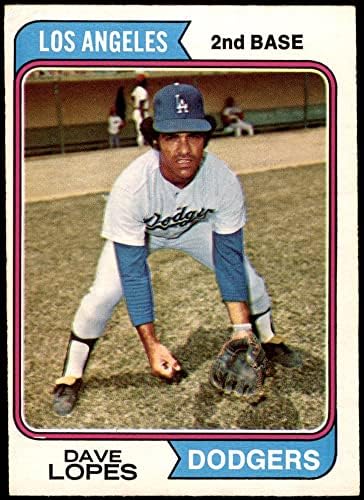 1974 O-Pee-Chee 112 Davey Lopes Los Angeles Dodgers (Beyzbol Kartı) VG/ESKİ Dodgers