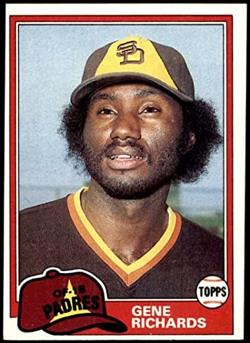 1981 Topps 171 Gene Richards San Diego Padres (Beyzbol Kartı) ESKİ Padres
