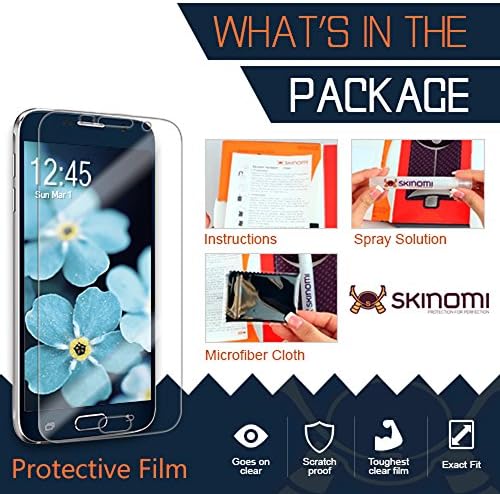 Skinomi Tam Vücut Cilt Koruyucu Fitbit Sense 2 ile Uyumlu (3'lü Paket) (Ekran Koruyucu + arka kapak) TechSkin Tam