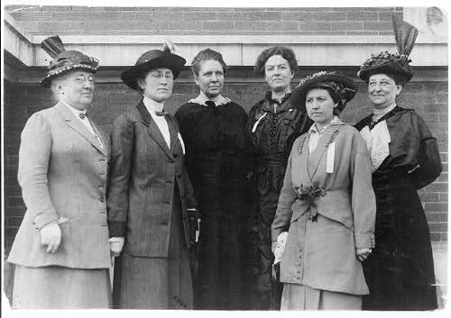 Fotoğraf: Fabrika Müfettişleri, Ella Haas, Mary Malone, Floransa Kelley, Gordon, Nef, Gould, 1914