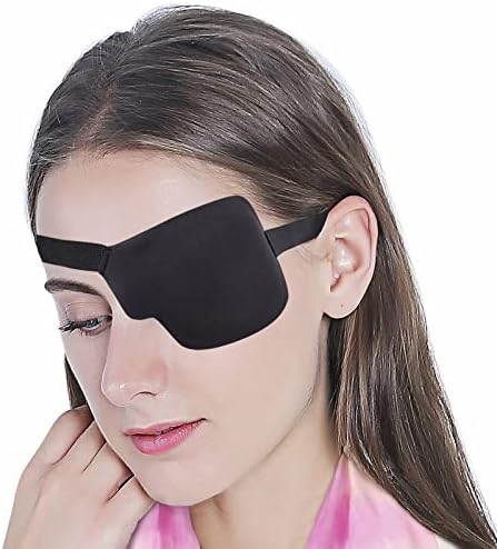VEFSU Tek Gözlü Ejderha Göz Maskesi Yetişkin Çocuk Ambliyopi Şaşılık Tek Göz Maskesi 3D Üç Sünger Gölgeleme Göz Maskesi