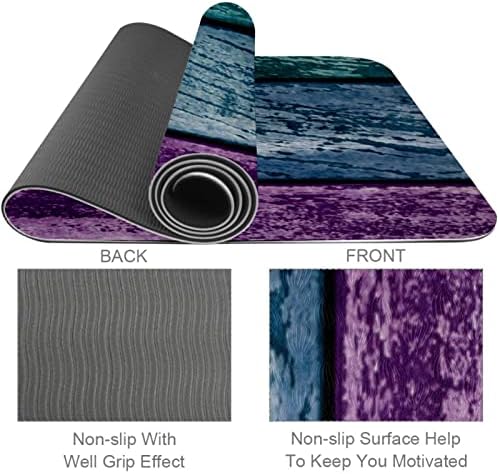 Yoga için Tüm Amaçlı Yoga Mat Egzersiz ve Egzersiz Mat, Renkli Swirls Circles Özet