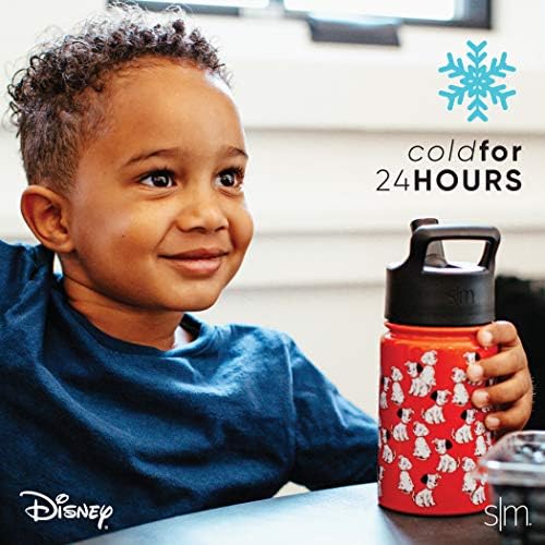 Hasır Kapaklı Basit Modern 10oz Disney Zirvesi Çocuk Su Şişesi Termos-Bulaşık Makinesinde Yıkanabilir Vakum Yalıtımlı