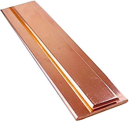 HaveFun Metal Bakır folyo Bakır Levha 19.6 T2 CU Metal Düz Çubuk DIY Metal El Sanatları Kalınlığı 2mm (4 Boyutları