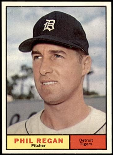 1961 Topps 439 Phil Regan Detroit Kaplanları (Beyzbol Kartı) NM / MT + Kaplanlar