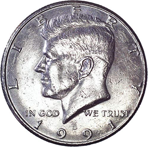 1991 D Kennedy Yarım Dolar 50C Dolaşımsız Hakkında