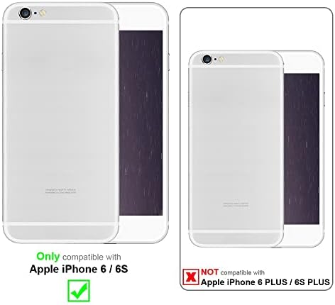 Metalik Mavi renkte Apple iPhone 6 / iPhone 6S ile Uyumlu Cadorabo Kılıfı-Darbeye Dayanıklı ve Çizilmeye Karşı Dayanıklı
