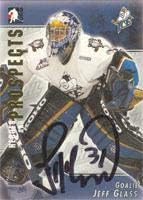 Jeff Glass Kootenay Ice - WHL 2004 Oyununda Kahramanlar ve Beklentiler İmzalı Kart. Bu öğe, İmza Sporundan bir orijinallik