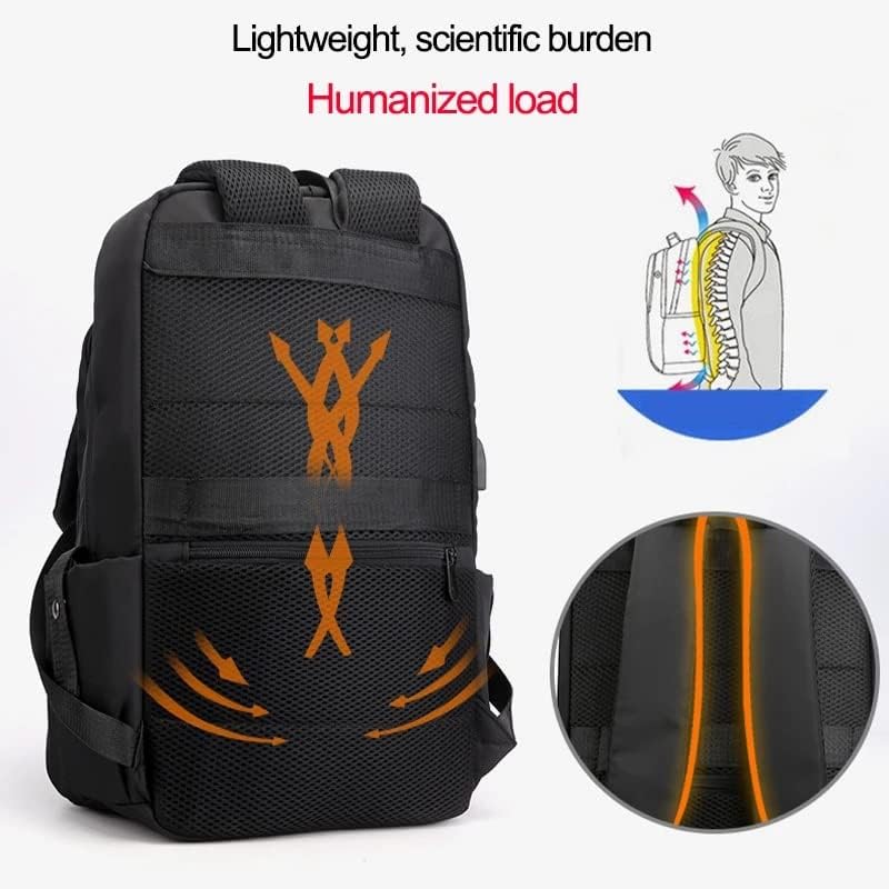 WETYG Oxford USB Şarj Dizüstü Erkek Sırt Çantası Su Geçirmez seyahat sırt çantası Erkekler için Bilgisayar İş okul