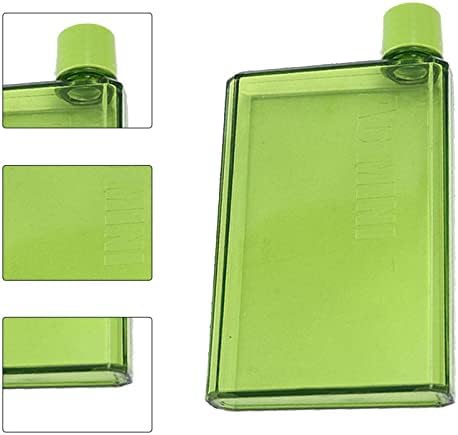 Düz Su Şişesi-Çanta Su Şişesi - A5 A6 Plastik İnce Su Şişesi-Taşınabilir Temizle Kullanımlık Sızdırmaz Su Şişesi-BPA