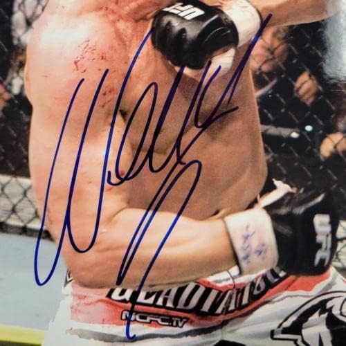 Chuck Iceman Liddell Wanderlei Silva imzalı 12x18 fotoğraf imzası ~ PSA/DNA COA İmzalı UFC Fotoğrafları