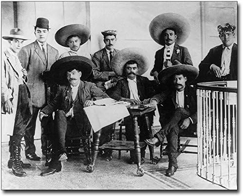Emiliano Zapata Meksika Devrimi Meksika 8x10 Gümüş Halide Fotoğraf Baskısı