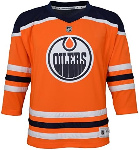 Outerstuff Youth NHL Replica Ev Sahibi Takım Forması Edmonton Oilers Boş, Takım Rengi, Büyük (12-14)