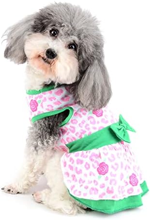 Ranphy Pet Köpek Elbiseler Küçük Köpekler için Prenses Elbise Köpek Bahar Kız Doggy Kedi Giysileri Yelek Elbise İlmek