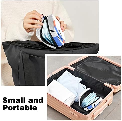 ORYUEKAN temizlik peçeteleri saklama çantası, Taşınabilir Kullanımlık Regl Pad fermuarlı çantalar, Tampon çanta Kadınlar