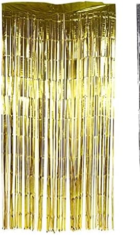ZCxıyu 2/3M Metalik Folyo Saçak Pırıltılı Glitter Zemin Düğün Parti Duvar Dekorasyonu fotoğraf kabini Zemin Tinsel