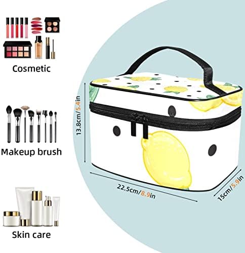 Meyve Limon Nokta Makyaj Çantası Seyahat Kozmetik Çantası Taşınabilir Tuvalet saklama çantası kozmetik kutusu