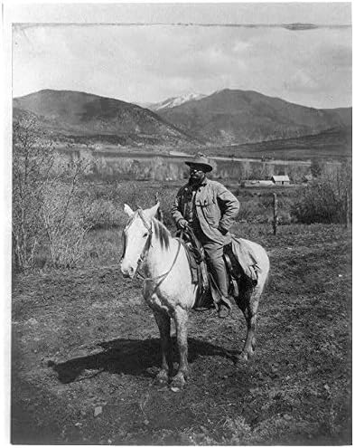 Tarihsel Bulgular Fotoğraf: Mutlu, Ayı Avı, Başkan Theodore Roosevelt, Glenwood Springs, Colorado, c1905