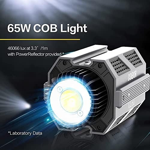 COLBOR CL60 65W COB İki Renkli LED Video ışığı 2700k-6500K CRI97+ Monolight Bowens Dağı ile APP Kontrol Spot Video