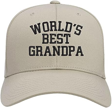 Dünyanın en iyi Büyükbaba beyzbol Şapkası işlemeli Düşük Profilli Yumuşak Pamuklu beyzbol şapkası