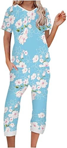 Kadın 2023 Giyim Moda Pamuk Grafik Capri Düz Bacak pantolon Setleri Sonbahar yazlık pantolonlar Setleri Kadın J7 J7