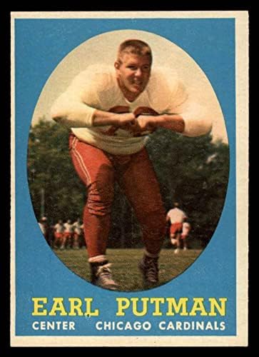 1958 Topps 88 Earl Putman Chicago Kardinalleri-FB (Futbol Kartı) Dekanın Kartları 5-ESKİ Kardinaller-FB Arizona